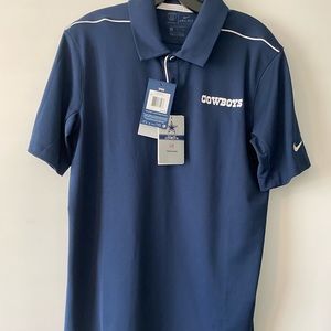 NWT Nike Dallas Cowboys Dri Fit Polo Shirt Sz S